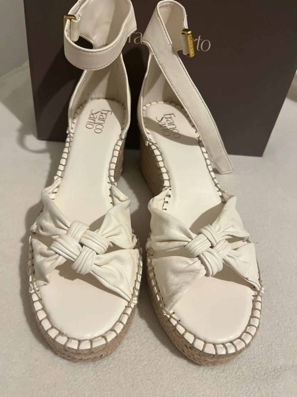 Franco Sarto Clementine leather Espadrille
Wedge Sandal